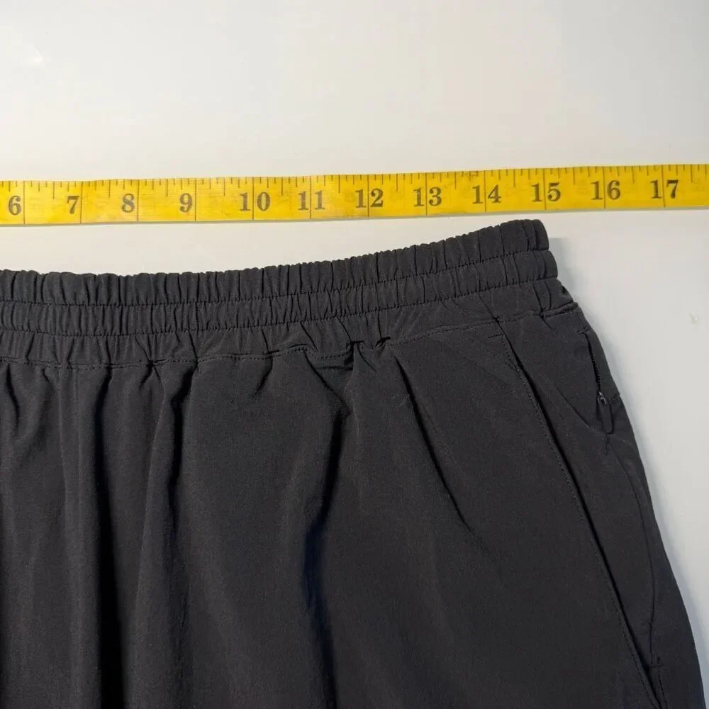 Outdoor Voices Black RecTrek Lined Performance Stretch Athletic Shorts Large